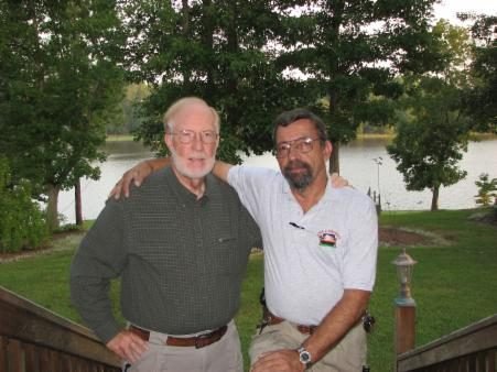 Chris (right) with Massad Ayoob at the Lethal Force Institute