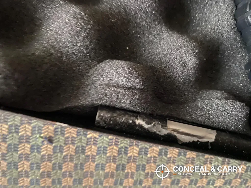 Close-up of the egg-crate foam in the FSDC MLC5200