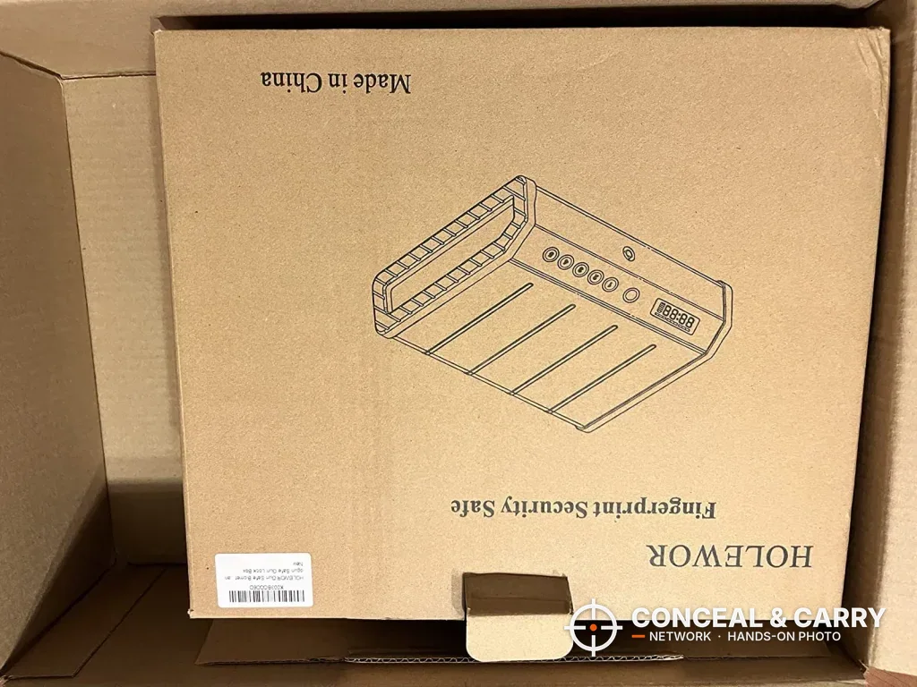 HOLEWOR fingerprint security safe retail box