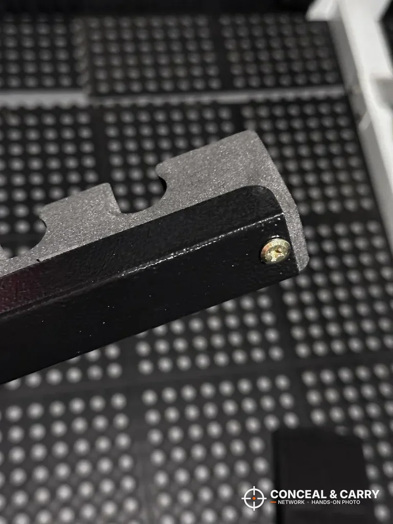 Notched rest bracket from the KAER 3-gun rifle safe
