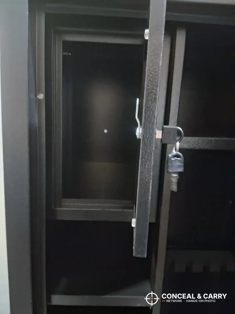 KAER 8-12 corner compartment with its small door swung open