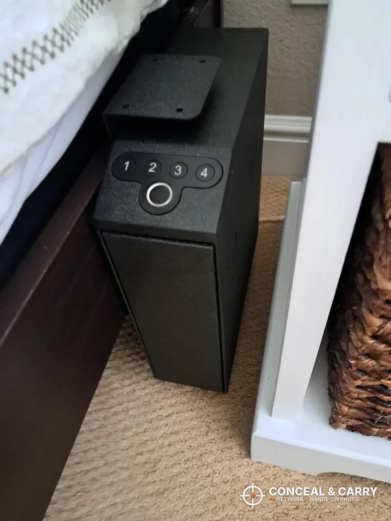 Langger slider safe top panel with the four buttons and round fingerprint reader