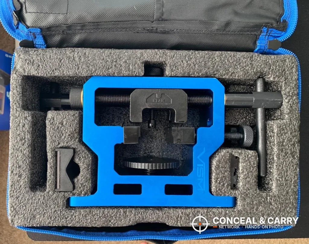 NcSTAR VISM sight tool in a foam-lined zippered case