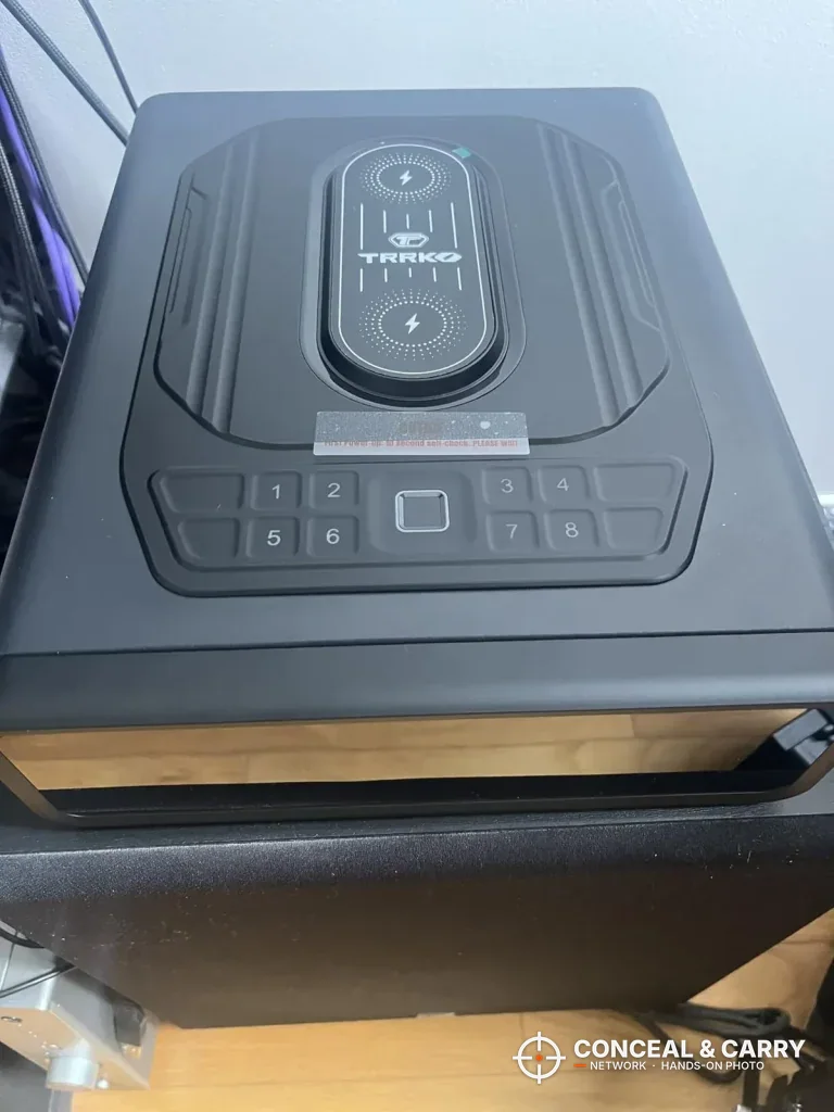 TRRKO safe touch keys and center pad seen from above