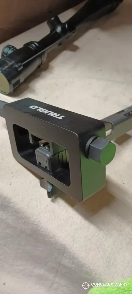 TRUGLO steel sight tool frame with the TRUGLO name and push screw
