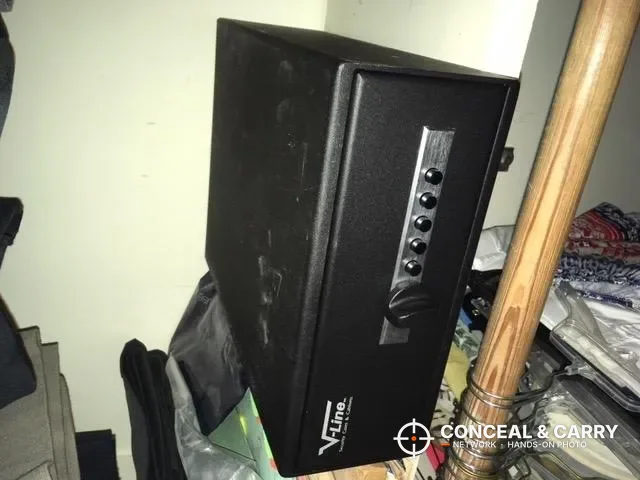 V-Line Slide-Away mounted in a closet beside the clothes rod