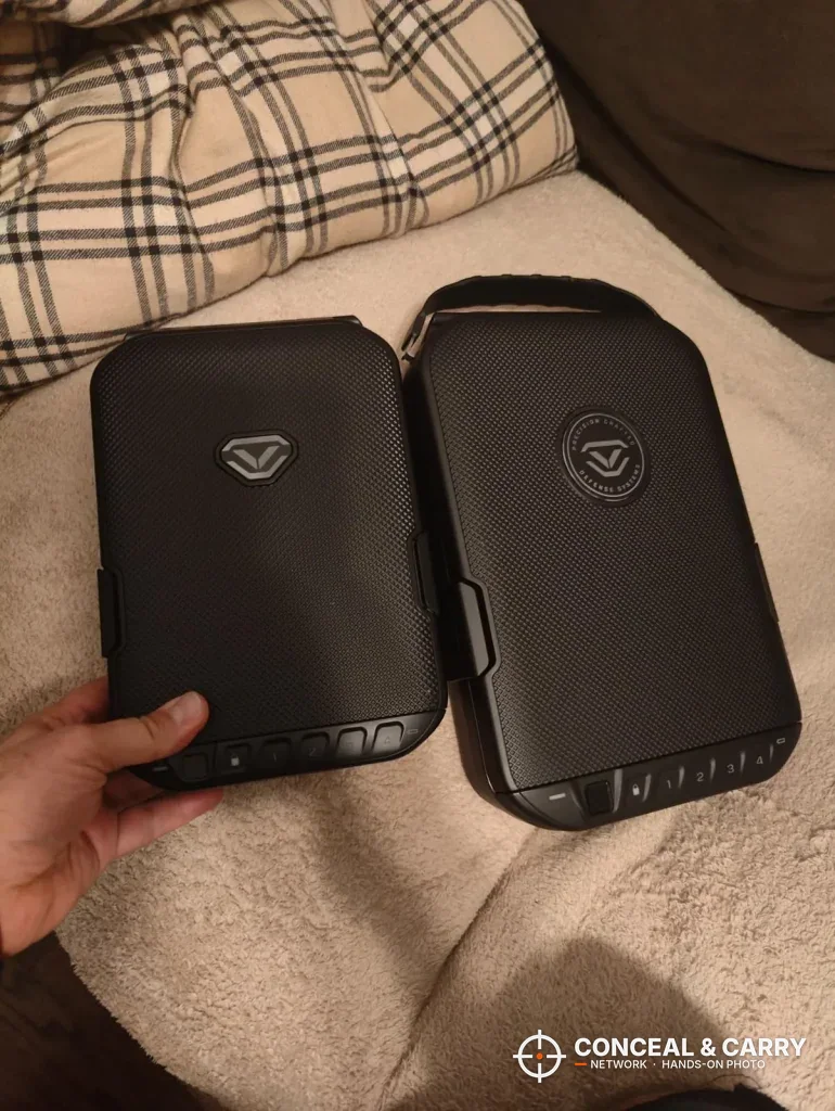 Vaultek LifePod 20 Biometric side by side with a second Vaultek case